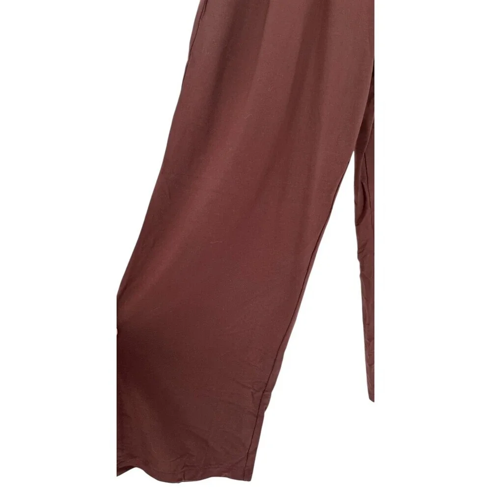 Garnet Hill Pants Women's Size XS Brown Stretch Waist